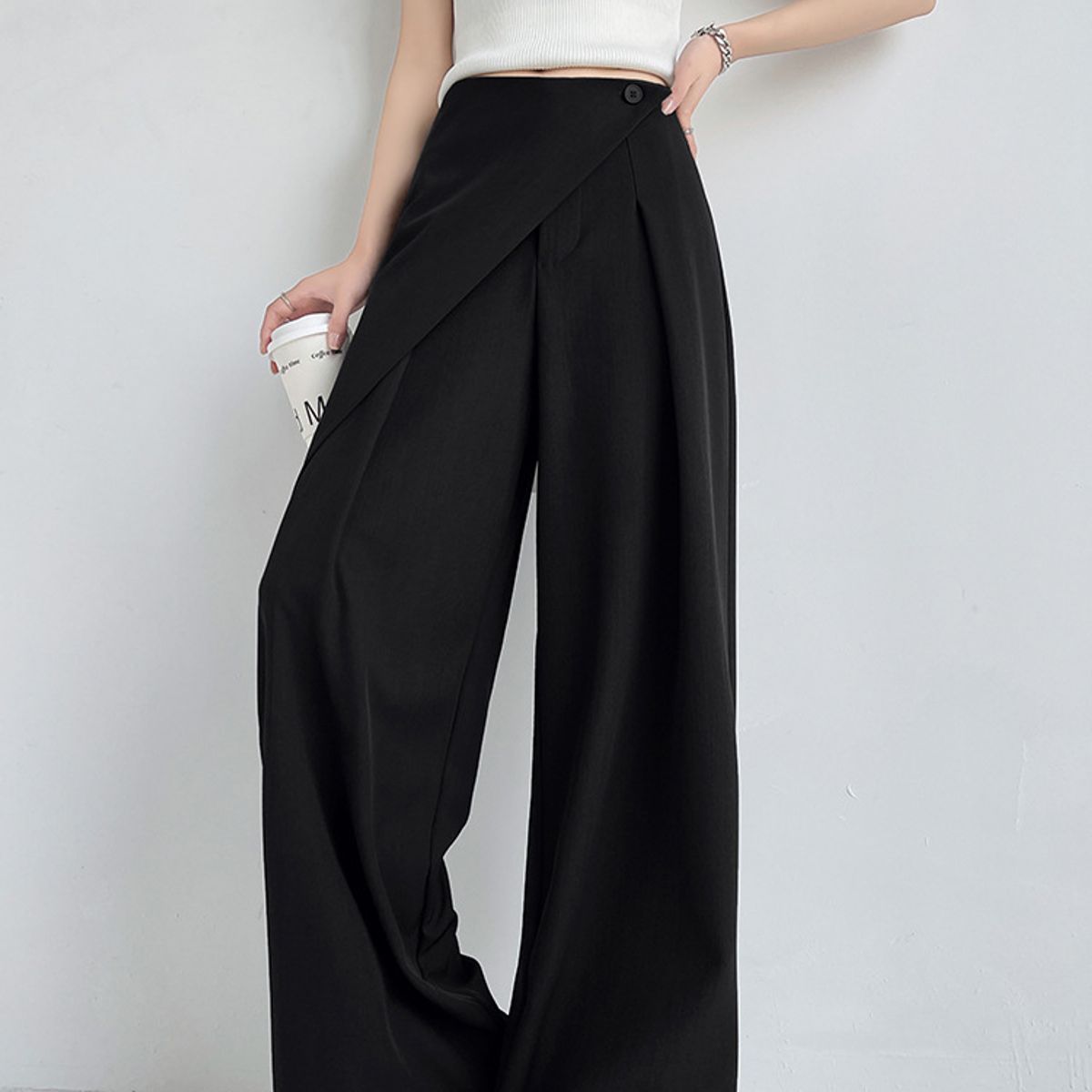 VELVET - Pantalon Praga Negro Mujer