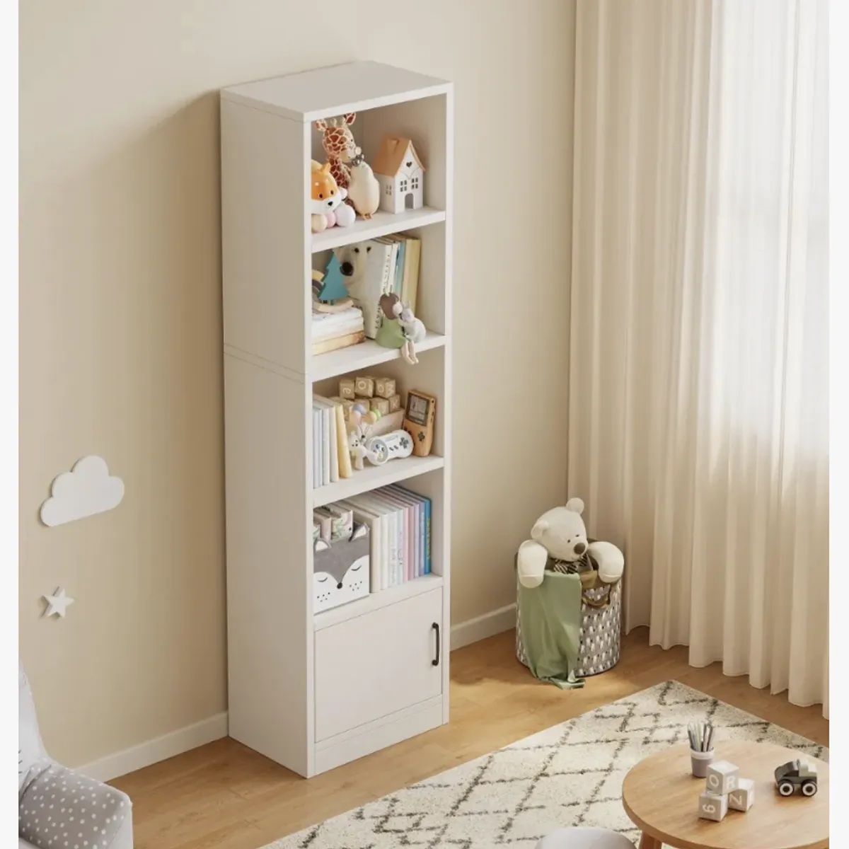 HOMER DESIGN - Estante Repisa Para Libros librero biblioteca Combinable 40cm de Ancho