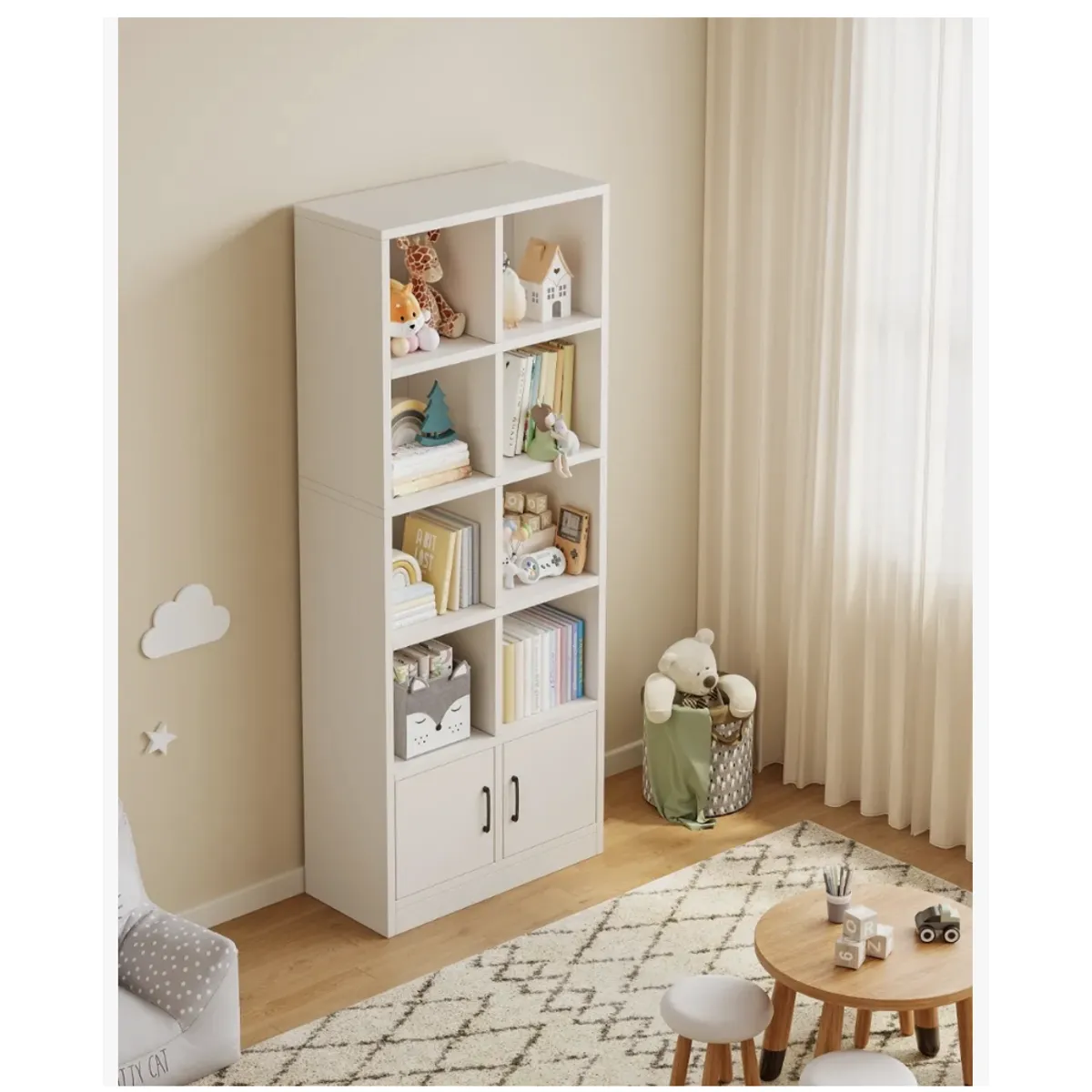 HOMER DESIGN - Estante Repisa Para Libros librero biblioteca Combinable 60cm de Ancho