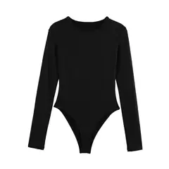 VELVET - Body Emma Cuello Redondo Negro Mujer