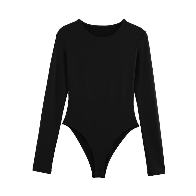 VELVET - Body Emma Cuello Redondo Negro Mujer