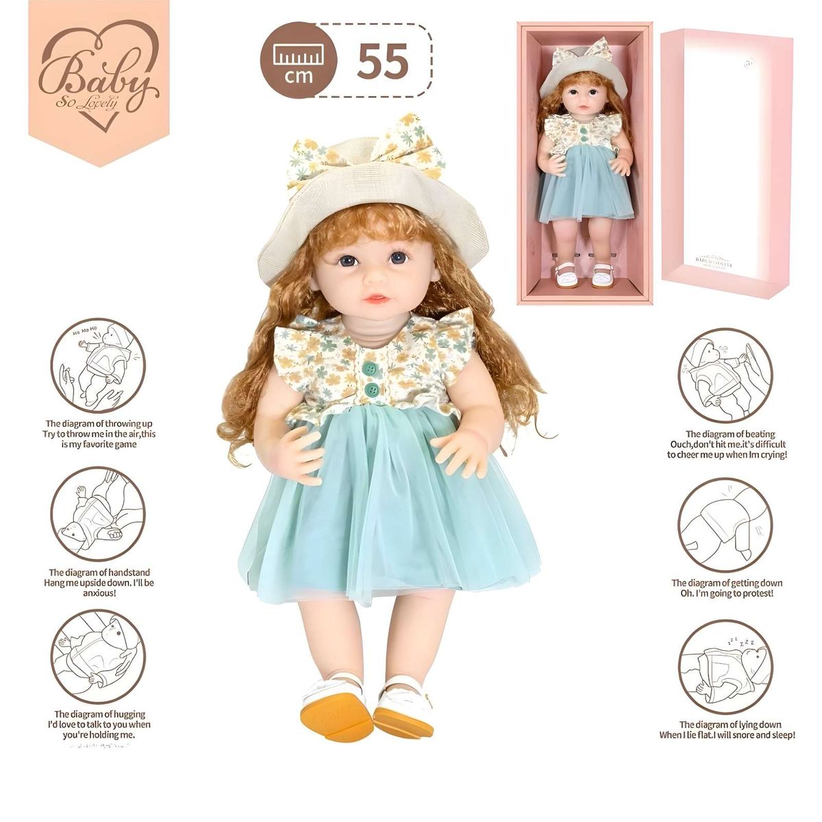 GENERICO - Muñeca infantil bebé realista silicona Venus