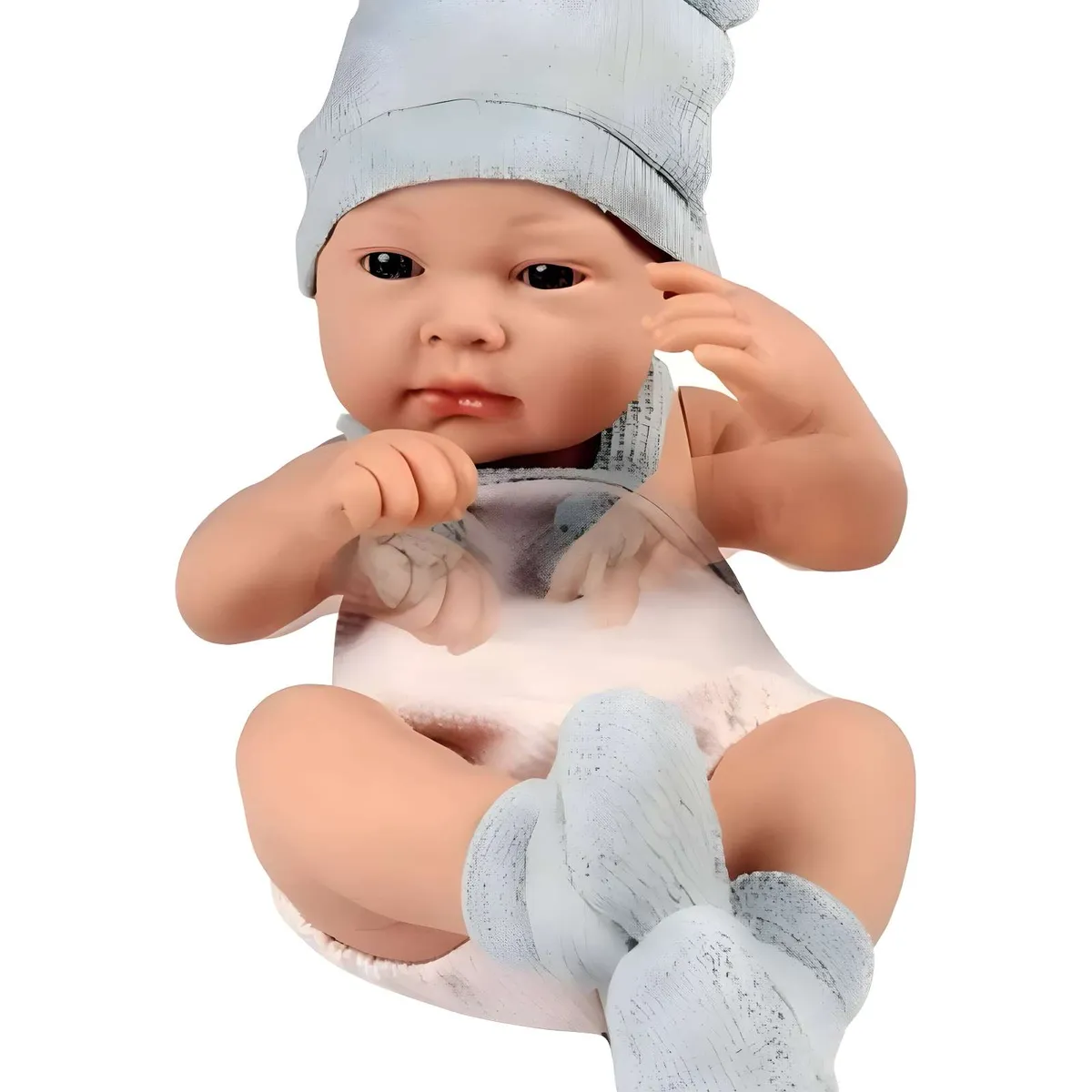 GENERICO - Muñeca infantil bebé realista silicona babydoll celeste
