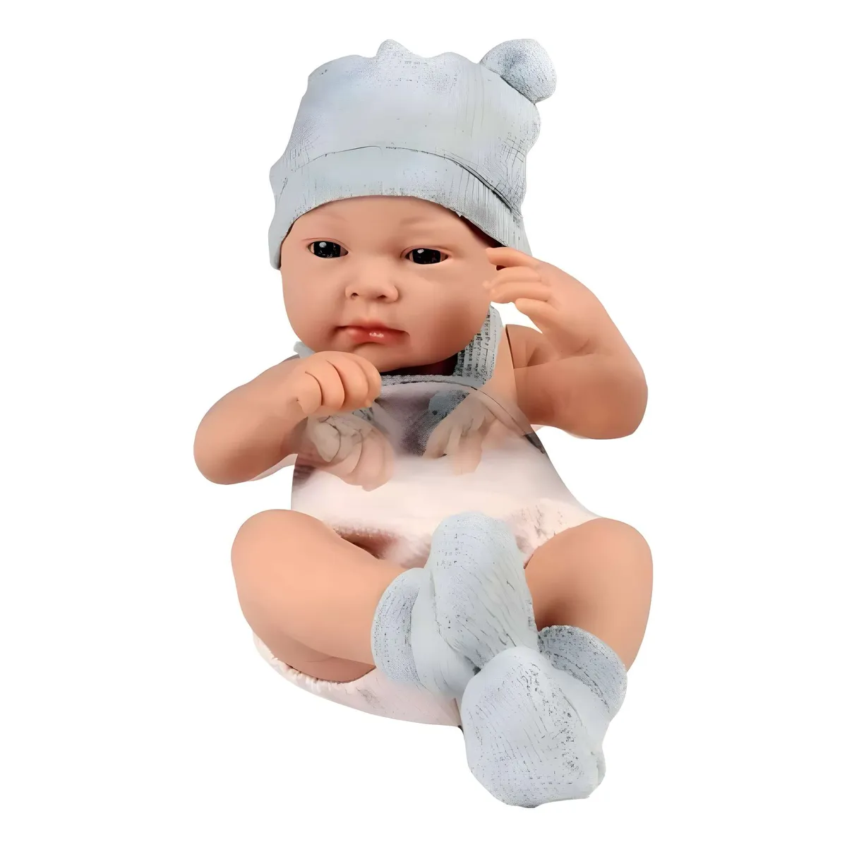 GENERICO - Muñeca infantil bebé realista silicona babydoll celeste