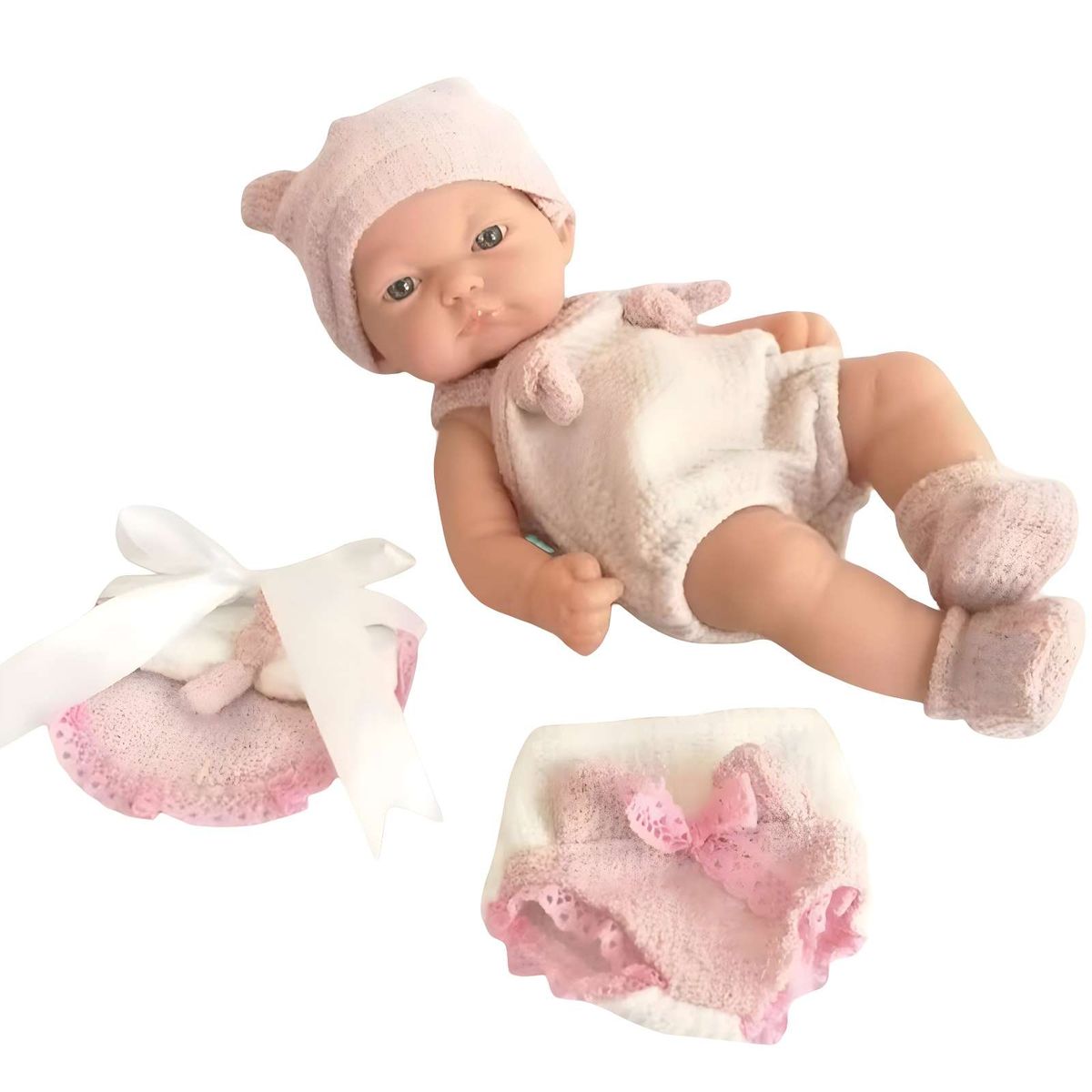 GENERICO - Muñeca infantil bebé realista silicona babydoll Rosa