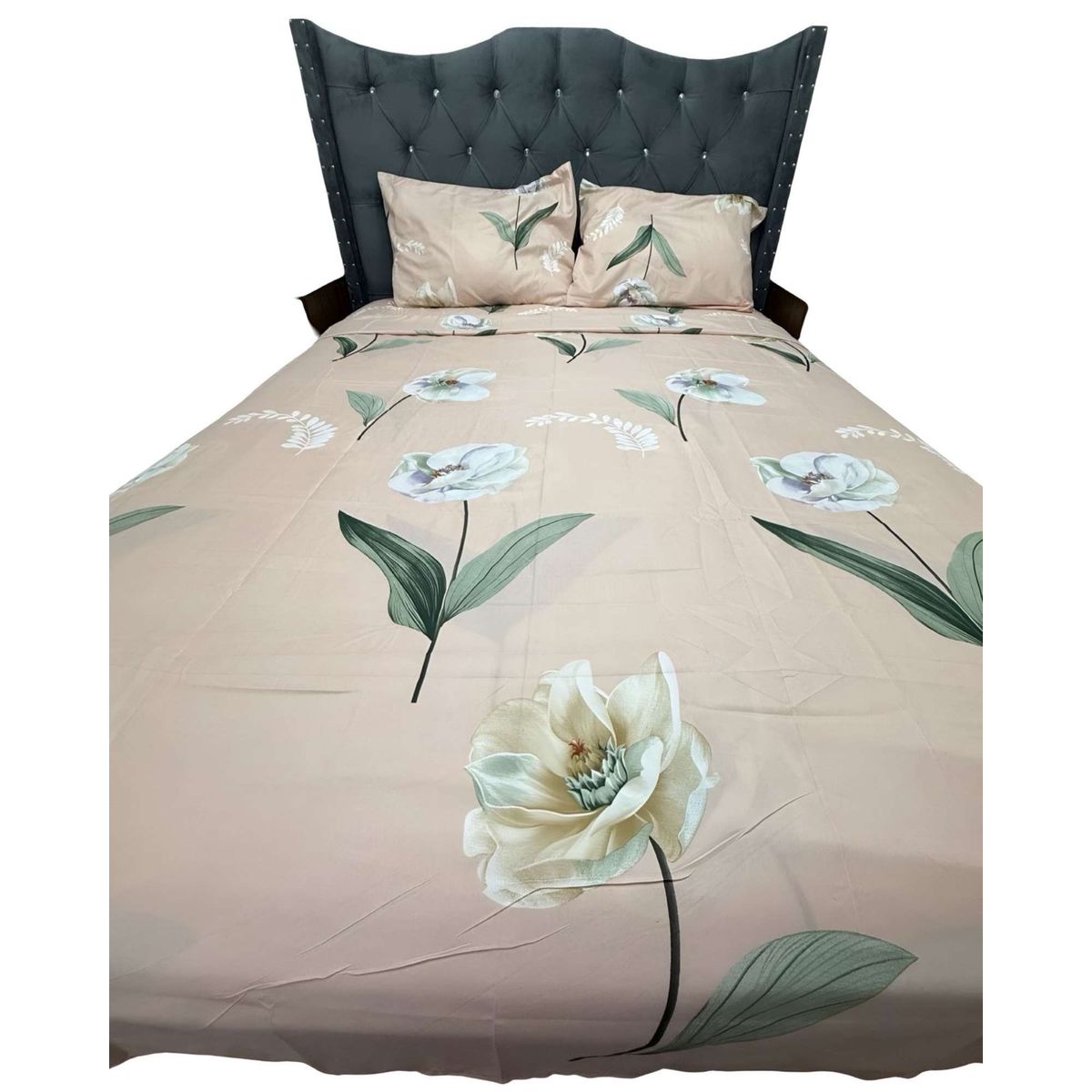 GENERICO - SABANA DE GÉNERO KING ROSADO FLORES