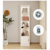 Estante Repisa Para Libros librero bilioteca Con Luz 40 De Ancho