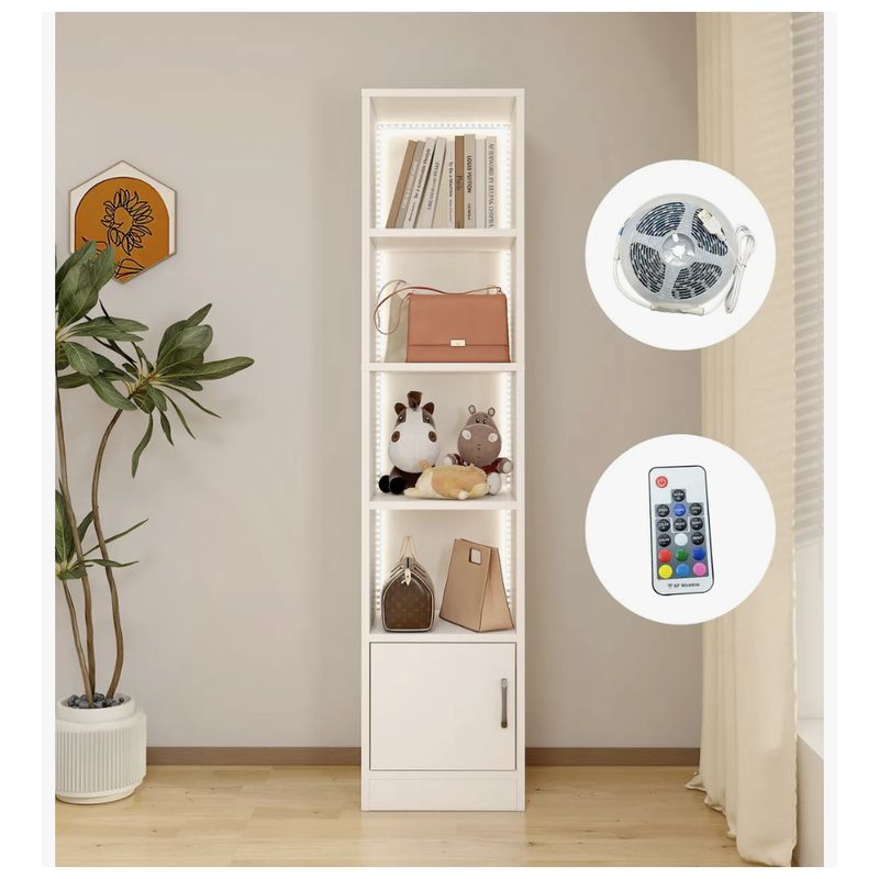 HOMER DESIGN - Estante Repisa Para Libros Decoración Con Luz 40 De Ancho