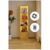 Estante Repisa Para Libros librero biblioteca Con Luz 40 De Ancho