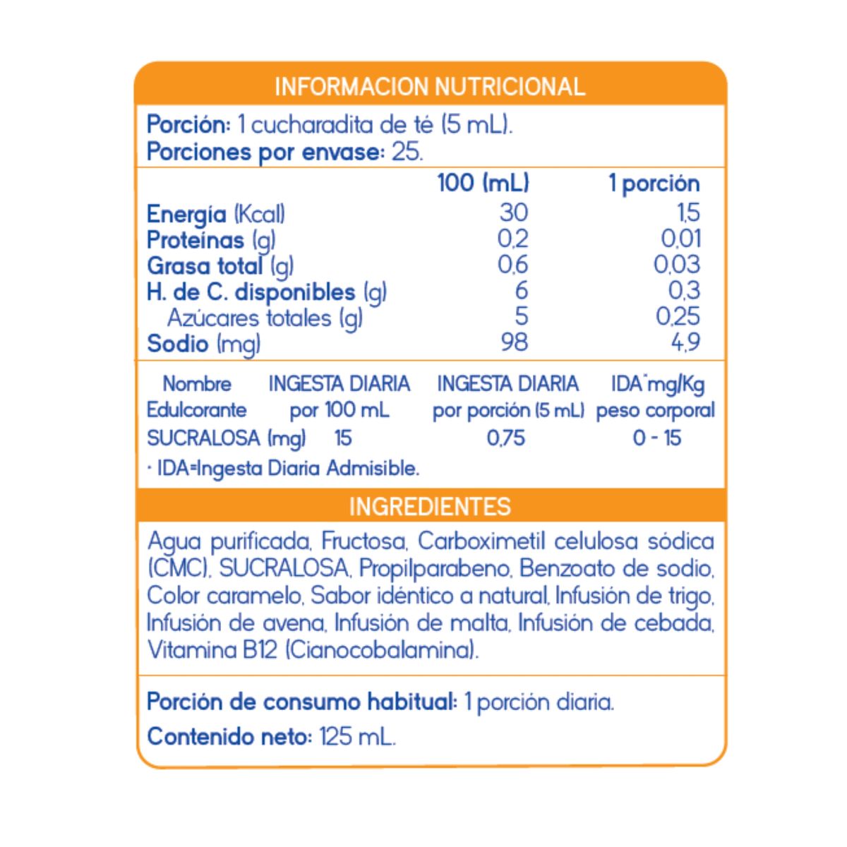 SUPLALIM - Jarabe Apetiton Mini – Suplemento Infantil con Vitaminas y Extracto de Cereales - 125 ml