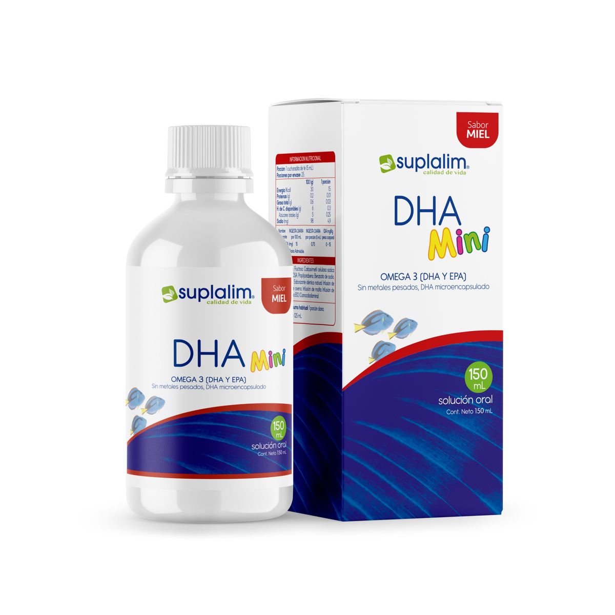 SUPLALIM - Jarabe DHA Mini – Omega 3 para Desarrollo Cerebral Infantil