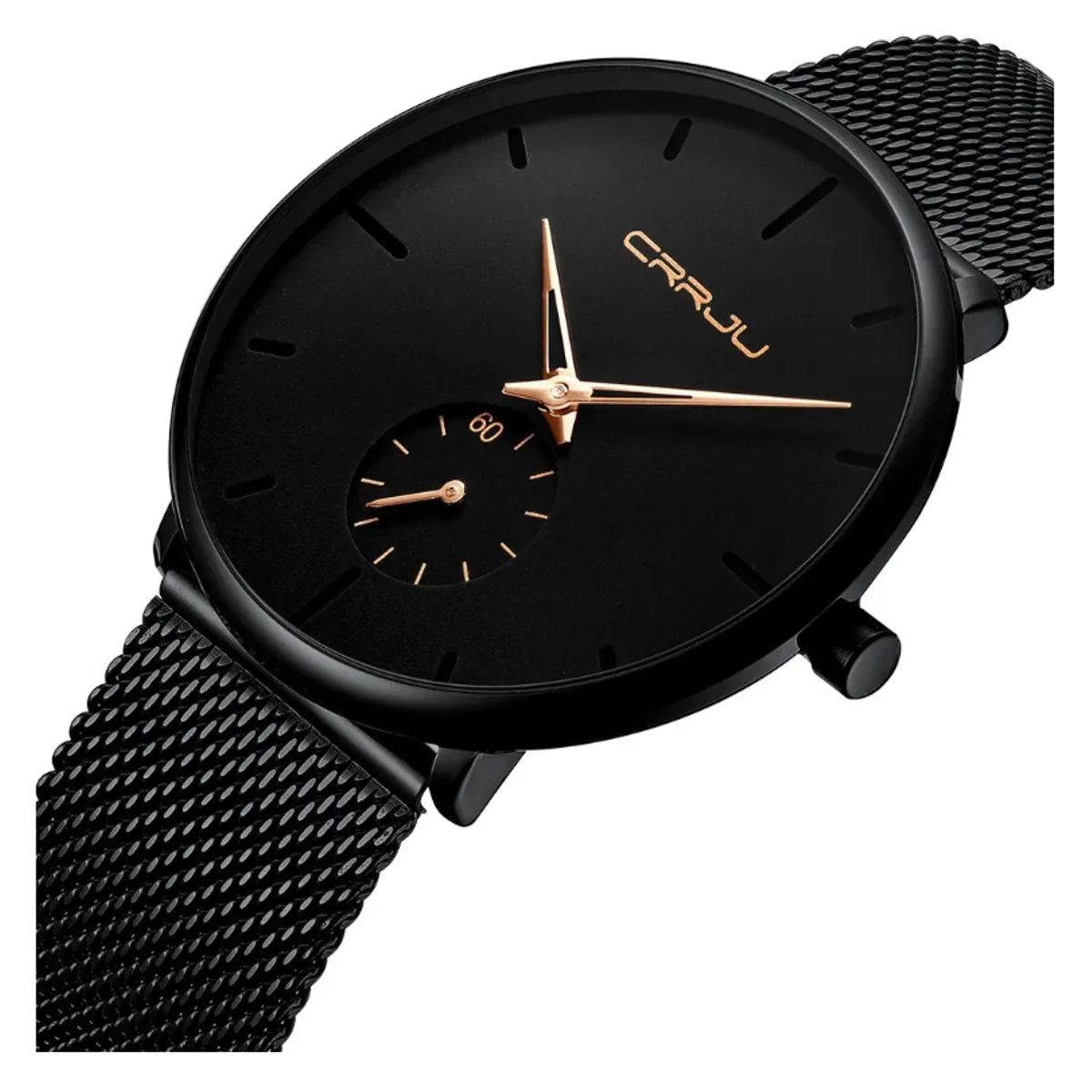 GENERICO - Reloj Crrju Gold Hombre Caballeros Moda Masculina Royal Madriz