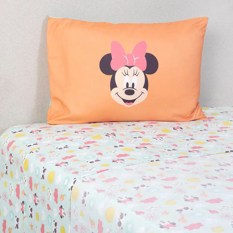 MASHINI - Juego de sabanas infantil minnie  1.5 plaza