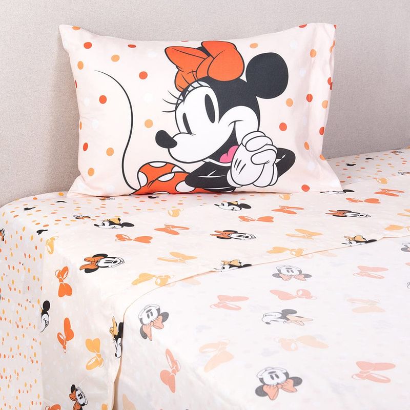 MASHINI - Juego de sabanas infantil minnie  1.5 plaza
