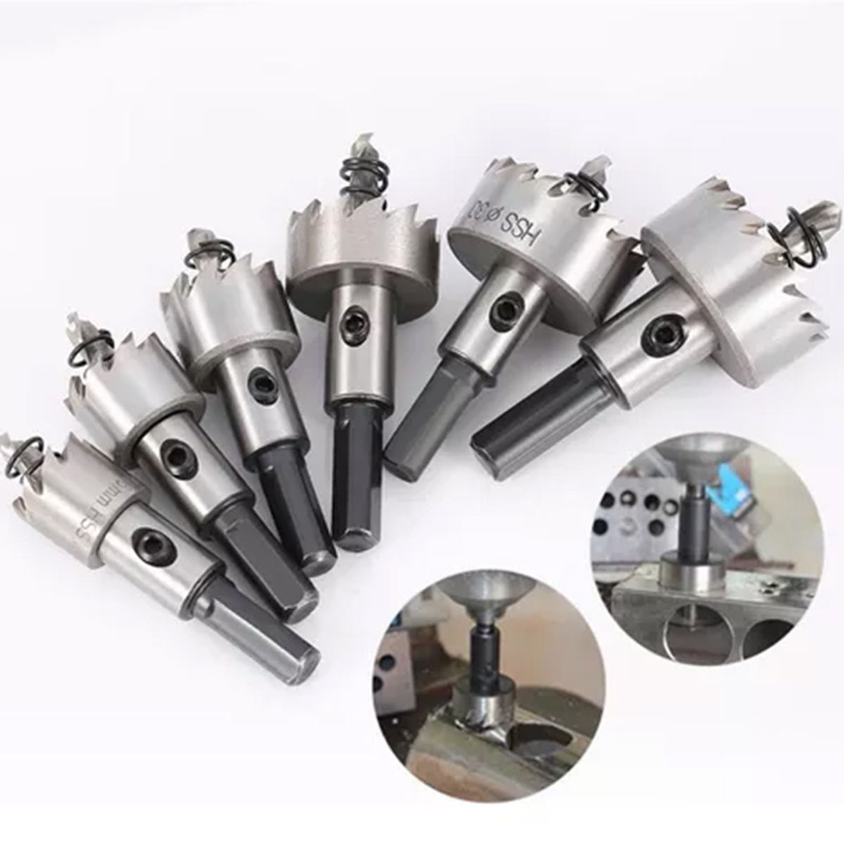 ATURE - Set 5 Piezas Brocas Copa Para Metal 16 18,5 20 25 30 Mm