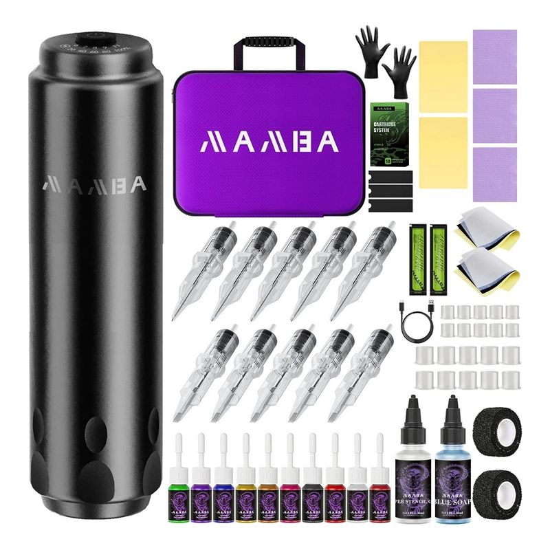 GENERICO - Kit De Tatuaje Profesional Cpk081 Mamba