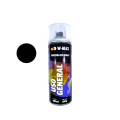 WURTH - Pintura Spray Negro Brillante W-max 400ml Uso General