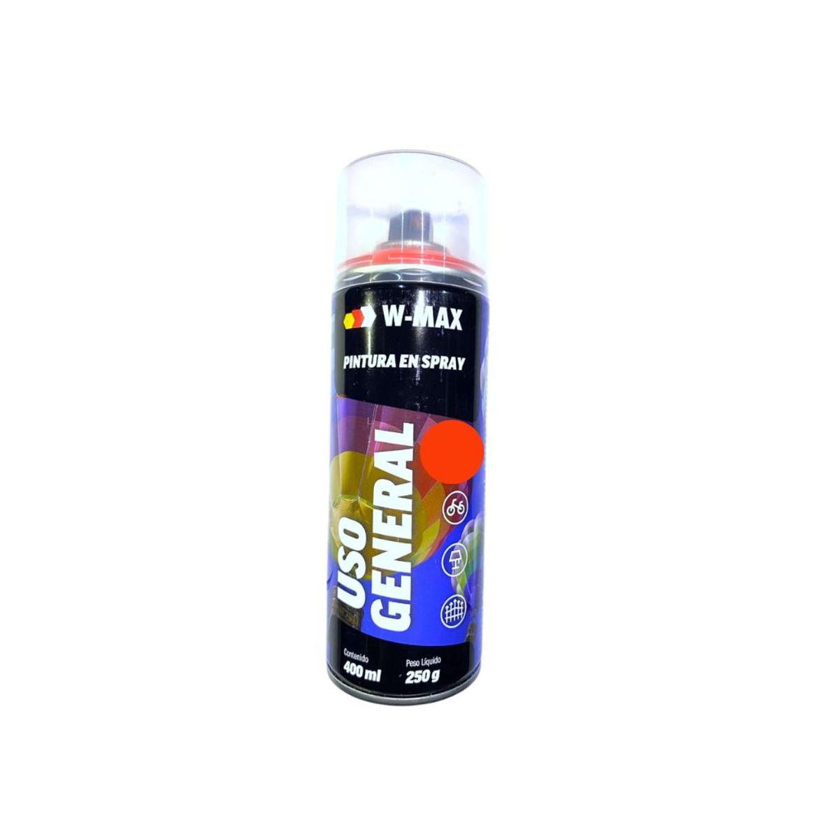 WURTH - Pintura Spray Naranja W-max 400ml Uso General