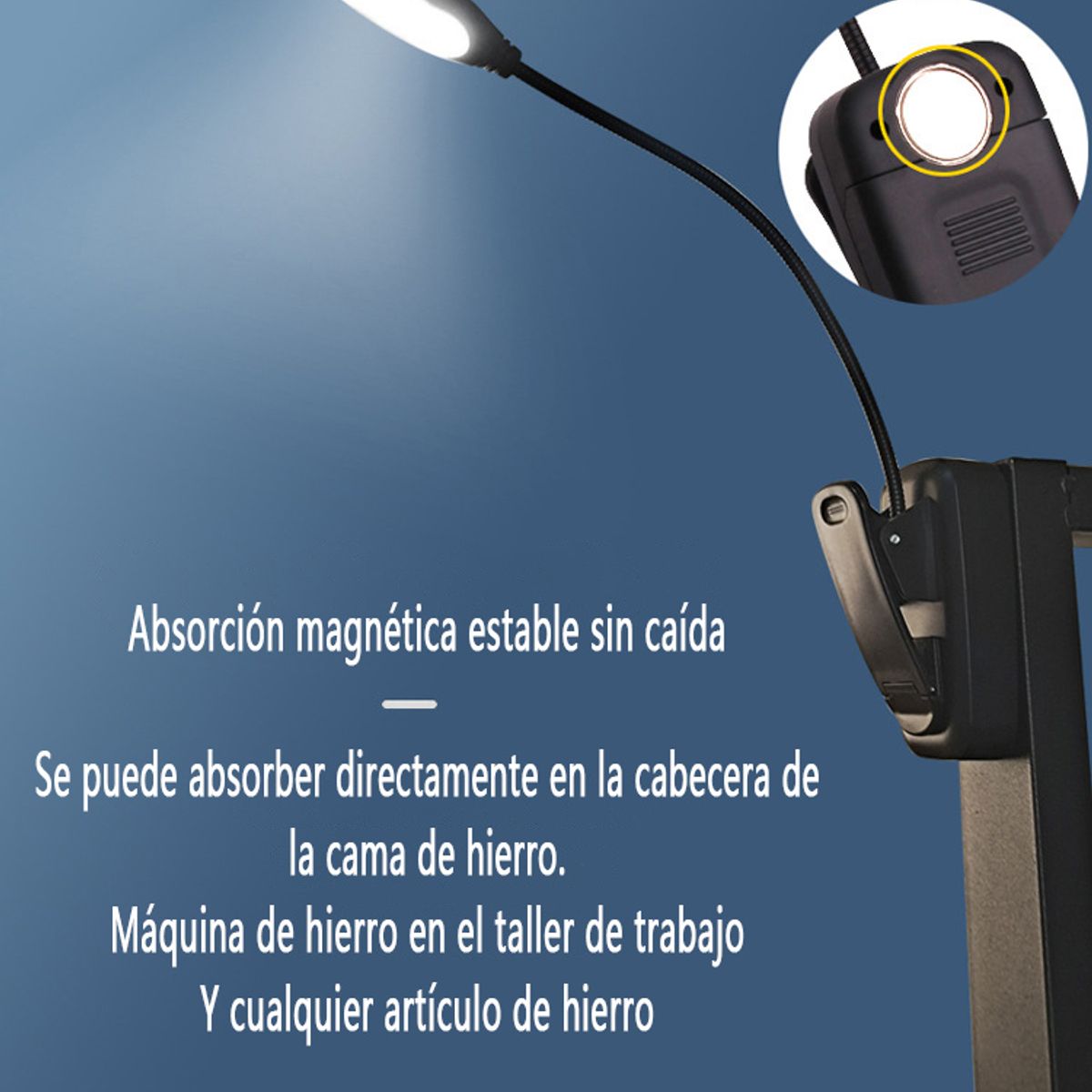 GENERICO - Lámpara de lectura de cabecera