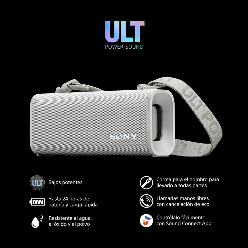 SONY - Parlante portátil inalámbrico ULT FIELD 3 Blanco