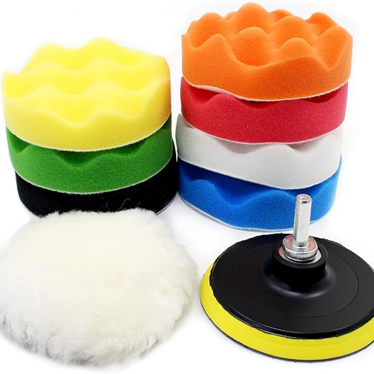 ATURE - Kit De 12 Piezas Pulir Esponjas Almohadillas Para Auto