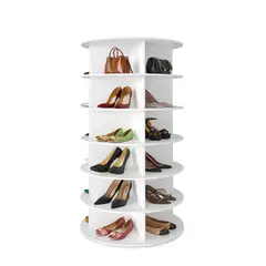 NEWTREE - Organizador Estante Zapatero Giratorio 6 Niveles