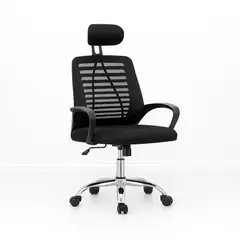 KLIK - Silla de Oficina Ergos Ergonómica con Cabeza - Negra - Negro