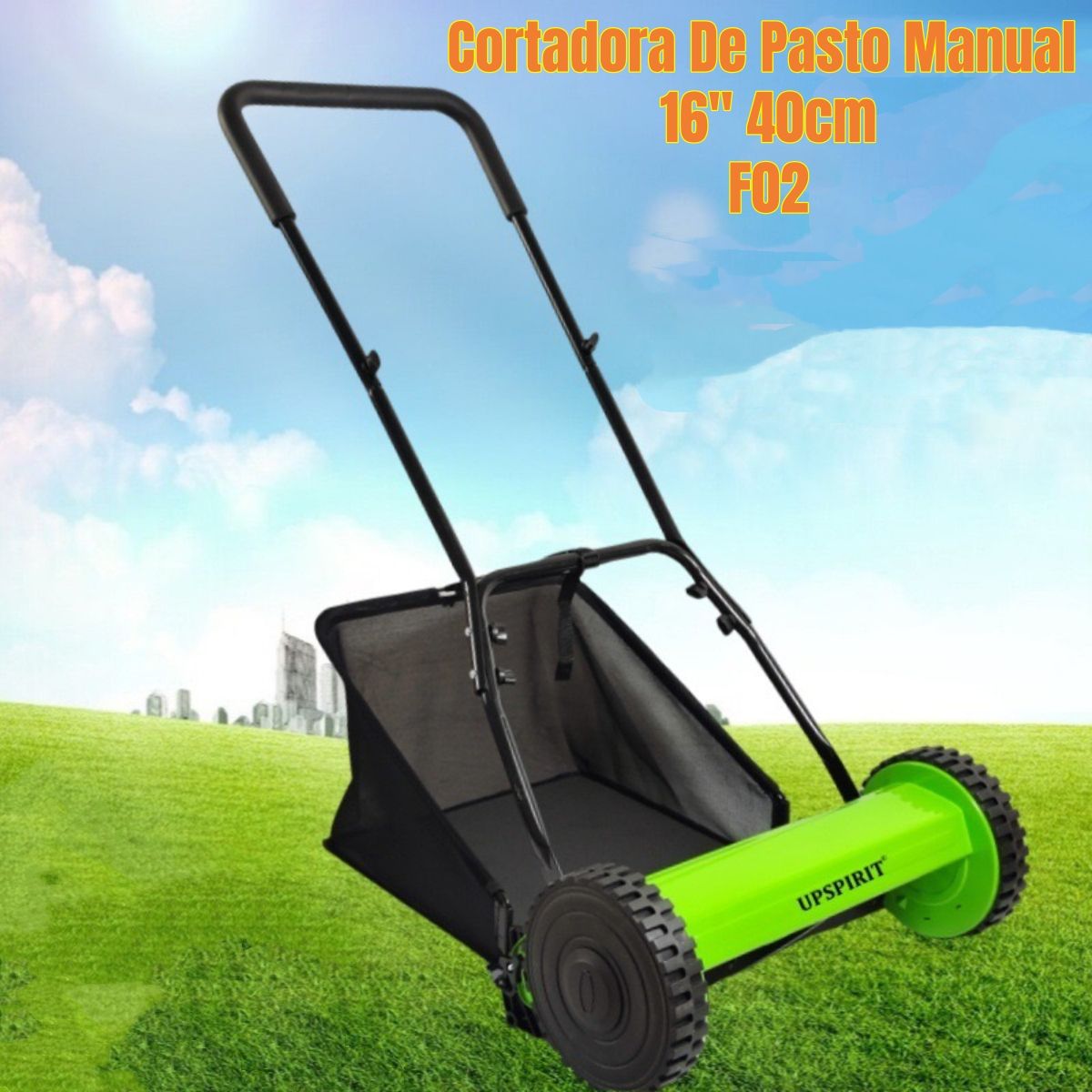 LUBABYCAS - Cortadora De Pasto Manual 16" 40cm F02