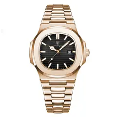 BRO TOUMI - Toumi CK reloj mecánico de gran dial impermeable - Dorado