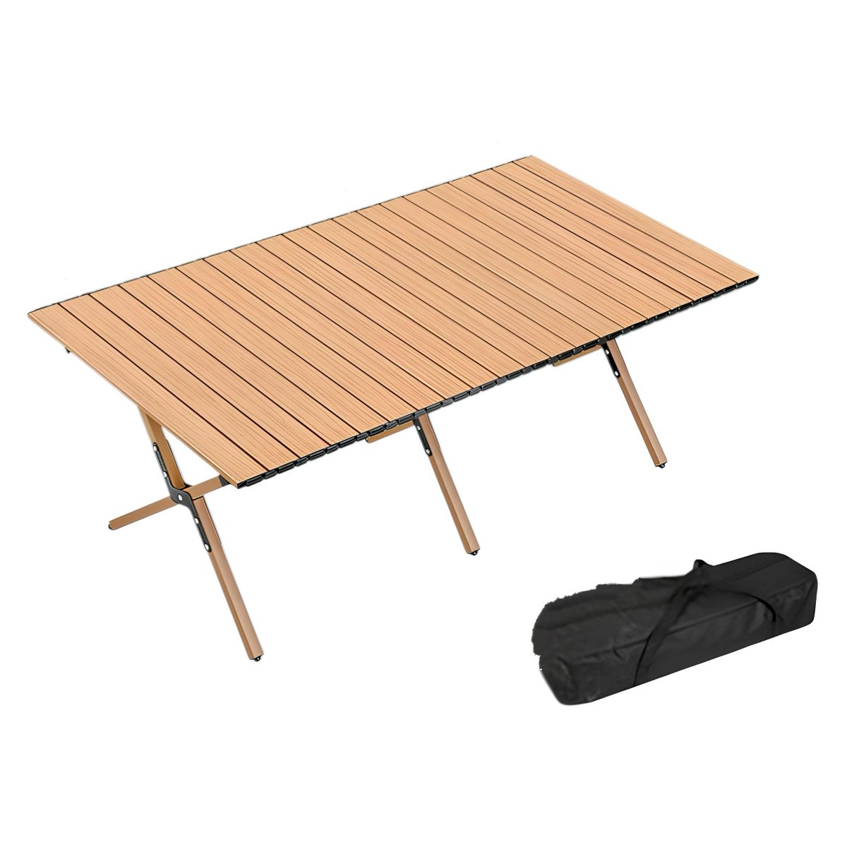LUBABYCAS - Mesa De Camping Plegable Impermeable 120x58cm Kemi