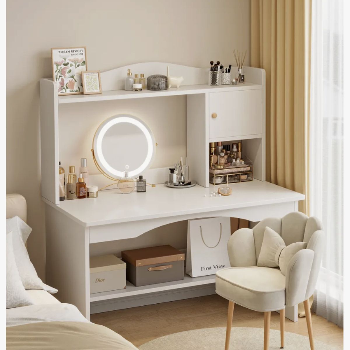 HOMER DESIGN - Escritorio Oficina Con Organizador Solido 120x48x115cm