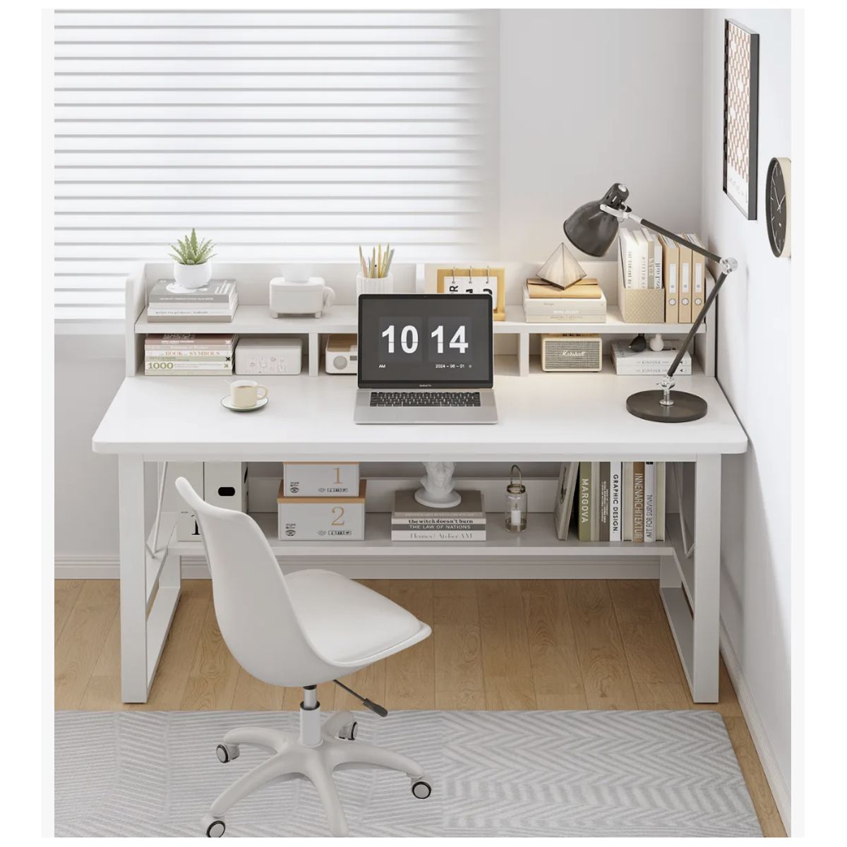 HOMER DESIGN - Escritorio Oficina Con Organizador Solido 120x60x103cm