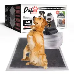 THE DUKE COMPANY - Sabanillas de Perro Carbon 60x90 Duke 6 Capas Aromaticas 40U