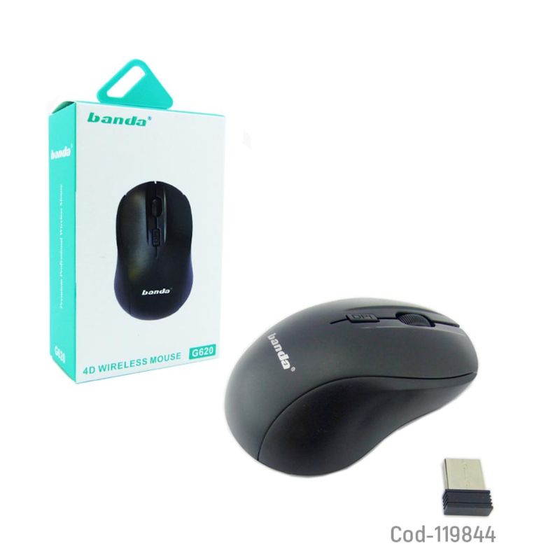 GENERICO - MOUSE INALAMBRICO GAMER CON SELECTOR DE DPI Y 6 BOTONES
