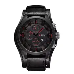 BRO TOUMI - Toumi KTE reloj mecánico de gran dial impermeable - Negro