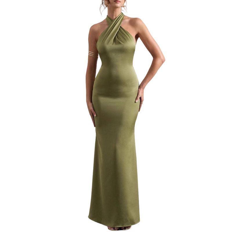 BLWOENS - Vestido de noche para mujers - Verde