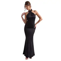 BLWOENS - Vestido de noche para mujers - Negro