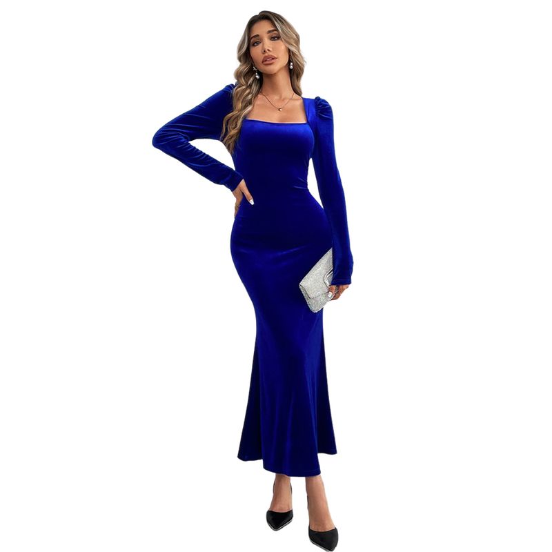 BLWOENS - Vestido de noche para mujers - Azul