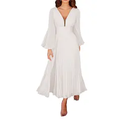 BLWOENS - Vestido de noche para mujers - Blanco
