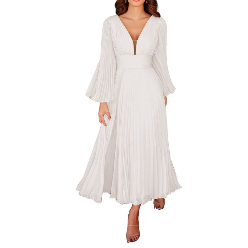 BLWOENS - Vestido de noche para mujers - Blanco