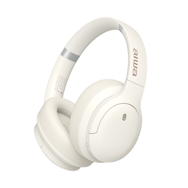 AIWA - Audífonos Over Ear Active Noise Canceling aiwa AW21 - Blanco