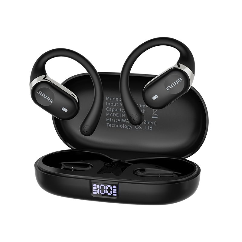 AIWA - Auriculares inalámbricos Bluetooth para conducir Aiwa AW22 - Negro