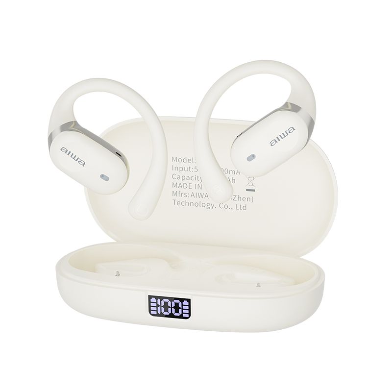 AIWA - Auriculares inalámbricos Bluetooth para conducir Aiwa AW22 - Blanco