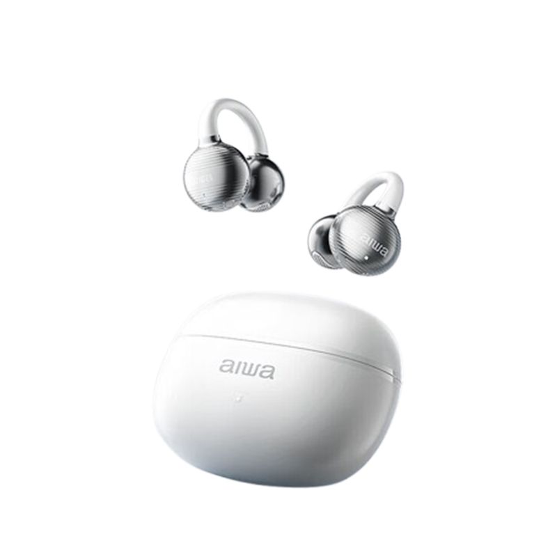 AIWA - Auriculares inalámbricos Bluetooth con clip Aiwa AW30 - Blanco