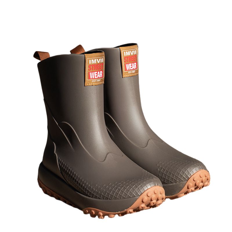 BLWOENS - Botas para lluvia Hombre - Café