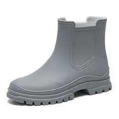 BLWOENS - Botas para lluvia Mujer - Gris