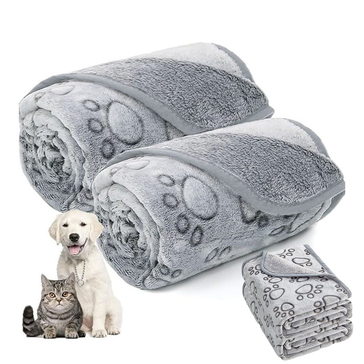 ATURE - 2 Pcs Sabanillas Perro Reutilizable Gato Lavable 76*104cm