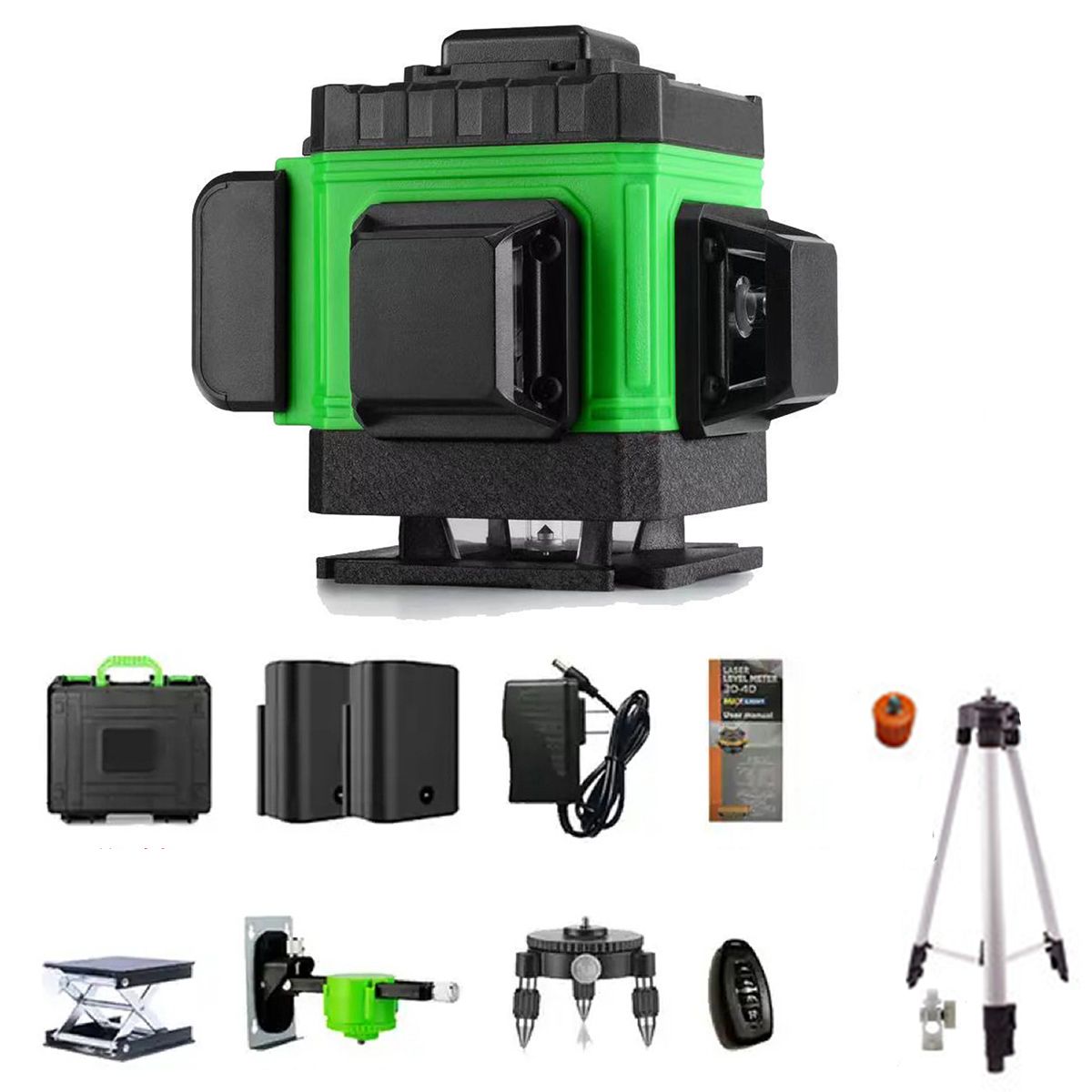 ATURE - Nivel De Laser Autonivelante Verde De 16 Líneas+trípode+caja