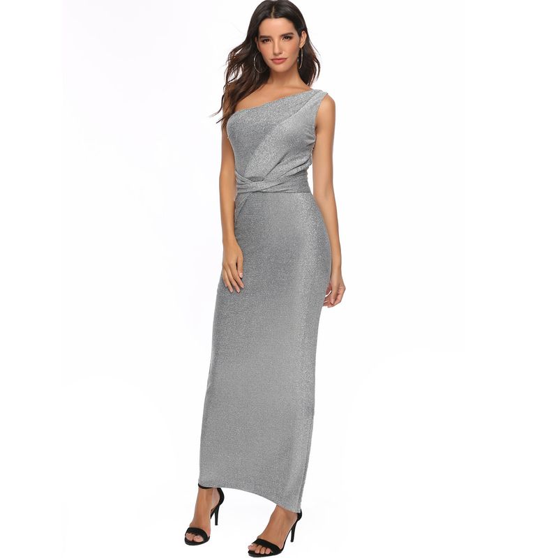 BLWOENS - Vestido de fiesta Mujer - Plateado