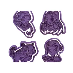 GENERICO - Corta Galletas pack 4 - Kpop Demon Hunters